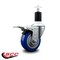 Service Caster 3.5'' Blue Poly Swivel 1-1/4'' Expanding Stem Caster Total Lock Brake SCC-EXTTL20S3514-PPUB-BLUE-114 - alternate 4